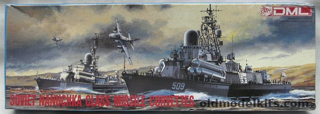 DML 1/700 Nanuchka I / Nanuchka III Guided Missile Corvettes with A-6E and Carrier Deck Section, 7012 plastic model kit